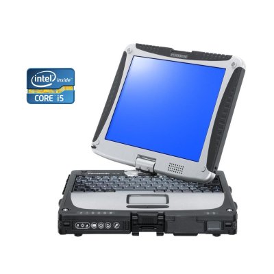 БУ Ноутбук Защищенный ноутбук-трансформер Panasonic Toughbook CF-19 / 10.1" (1024x768) TN / Intel Core i5-3210M (2 (4) ядер по 2.5 - 3.1 GHz) / 12 GB DDR3 / 480 GB SSD / Intel HD Graphics 4000 / Win 10 Pro