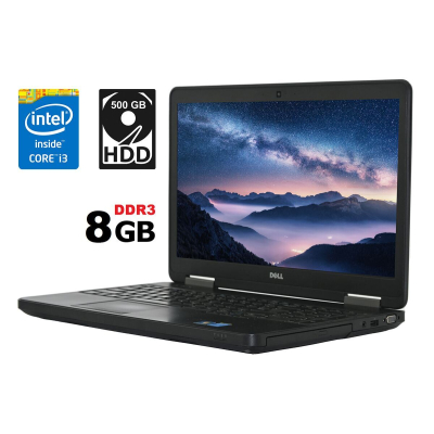 БУ Ноутбук Ноутбук Dell Latitude E5540 / 15.6" (1366x768) TN / Intel Core i3-4030U (2 (4) ядра по 1.9 GHz) / 8 GB DDR3 / 500 Gb HDD / Intel HD Graphics 4400 / WebCam / HDMI