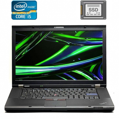 БУ Ноутбук Ноутбук Б-класс Lenovo ThinkPad T520 / 15.6" (1366x768) TN / Intel Core i5-2410M (2 (4) ядра по 2.3 - 2.9 GHz) / 4 GB DDR3 / 120 GB SSD / Intel HD Graphics 3000 / WebCam / DisplayPort
