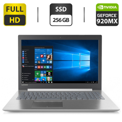 БУ Ноутбук Ноутбук Lenovo IdeaPad 320-15ISK / 15.6 (1920x1080) TN / Intel Core i3-6006U (2 (4) ядра по 2.0 GHz) / 8 GB DDR4 / 256 GB SSD / nVidia GeForce 920MX, 2 GB GDDR3, 64-bit / WebCam / HDMI