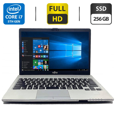 БУ Ноутбук Ультрабук Б-класс Fujitsu LifeBook S935 / 13.3" (1920x1080) IPS / Intel Core i7-5600U (2 (4) ядра 2.6 - 3.2 GHz) / 8 GB DDR3 / 256 GB SSD / Intel HD Graphics 5500 / WebCam / VGA