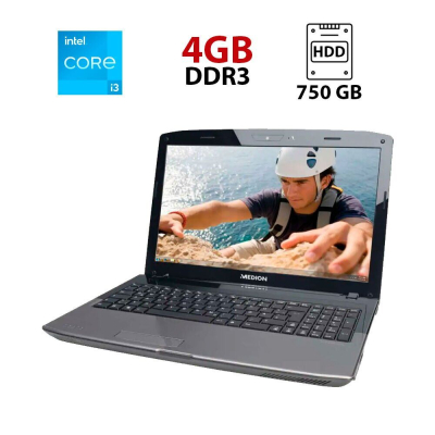БУ Ноутбук Ноутбук Medion Akoya E6226 / 15.6" (1366x768) TN / Intel Core i3-2310M (2 (4) ядра по 2.4 GHz) / 4 GB DDR3 / 750 GB HDD / Intel HD Graphics 3000 / WebCam