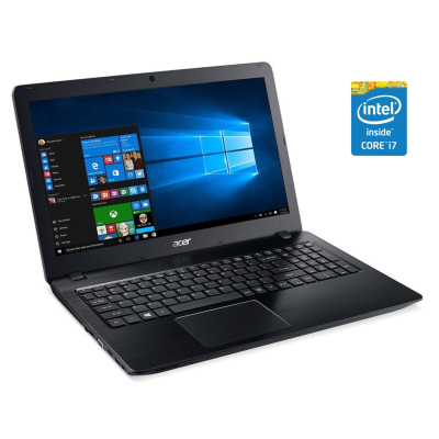 БУ Ноутбук Ноутбук Acer Aspire F5-573 / 15.6" (1920x1080) IPS / Intel Core i7-7500U (2 (4) ядра по 2.7 - 3.5 GHz) / 8 GB DDR3 / 240 GB SSD / Intel HD Graphics 620 / WebCam / Win 10 Pro
