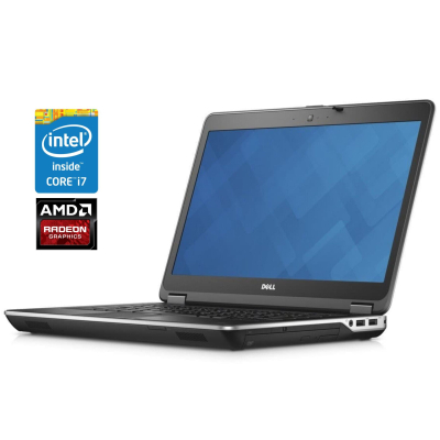 БУ Ноутбук Ноутбук Dell Latitude E6440 / 14" (1920x1080) IPS / Intel Core i7-4610M (2 (4) ядра по 3.0 - 3.7 GHz) / 8 GB DDR3 / 240 GB SSD / AMD Radeon HD 8690M, 512 MB DDR3, 64-bit / WebCam / Win 10 Pro