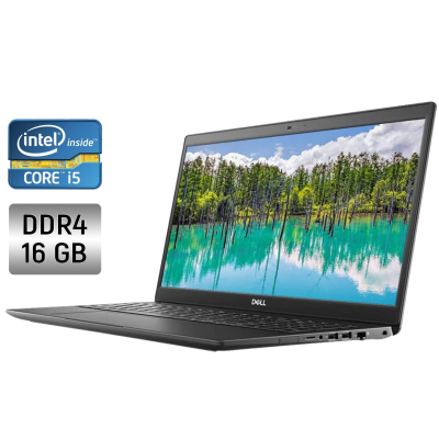 БУ Ноутбук Ноутбук Б-класс Dell Latitude 3510 / 15.6" (1366x768) TN / Intel Core i5-10210U (4 (8) ядра по 1.6 - 4.2 GHz) / 16 GB DDR4 / 512 GB SSD / Intel UHD Graphics / WebCam / Windows 10