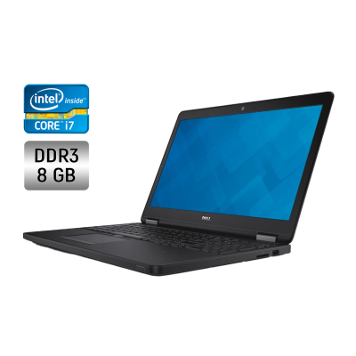 БУ Ноутбук Ноутбук Dell Latitude E5550 / 15.6" (1366x768) TN / Intel Core i7-5600U (2 (4) ядра по 2.6 - 3.2 GHz) / 8 GB DDR3 / 240 GB SSD / Intel HD Graphics 5500 / WebCam / Windows 10