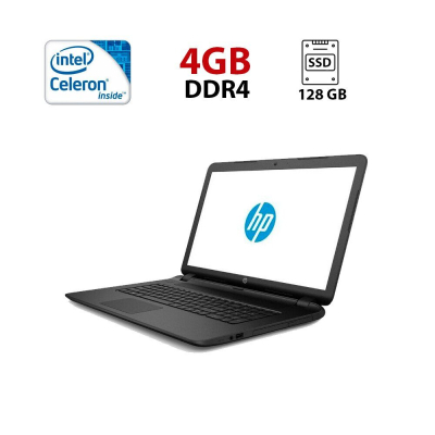 БУ Ноутбук Ноутбук HP 15-bs036ng / 15.6" (1366x768) TN / Intel Celeron N3060 (2 ядра по 1.6 - 2.48 GHz) / 4 GB DDR3 / 128 GB SSD / Intel HD Graphics 400 / WebCam