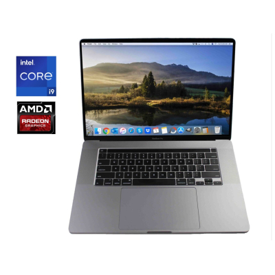 БУ Ноутбук Ультрабук Apple MacBook Pro 16 2019 A2141 / 16" (3072x1920) IPS / Intel Core i9-9980HK (8 (16) ядер по 2.4 - 5.0 GHz) / 16 GB DDR4 / 500 GB SSD / AMD Radeon Pro 5300M, 4 GB GDDR6, 128-bit / WebCam / MacOS