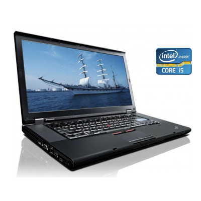 БУ Ноутбук Ноутбук Lenovo ThinkPad T520 / 15.6" (1366x768) TN / Intel Core i5-2450M (2 (4) ядра по 2.5 - 3.1 GHz) / 8 GB DDR3 / 240 GB SSD / Intel HD Graphics 3000 / WebCam / Win 10 Pro