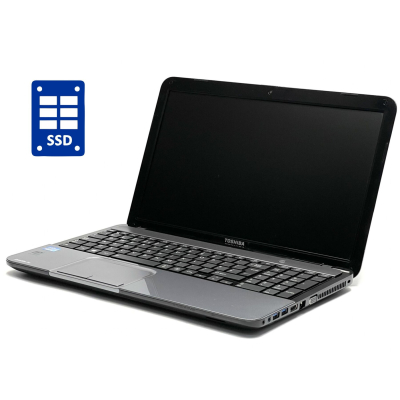 БУ Ноутбук Ноутбук А-класс Toshiba Satellite L850-1L4 / 15.6" (1366x768) TN / Intel Core i3-3120M (2 (4) ядра по 2.5 GHz) / 4 GB DDR3 / 120 GB SSD / Intel HD Graphics / WebCam / DVD-RW