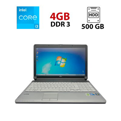 БУ Ноутбук Ноутбук Fujitsu Lifebook А530 / 15" (1366x768) TN / Intel Core i3-370M (2 (4) ядра по 2.4 GHz) / 4 GB DDR3 / 500 GB HDD / Intel HD Graphics / WebCam