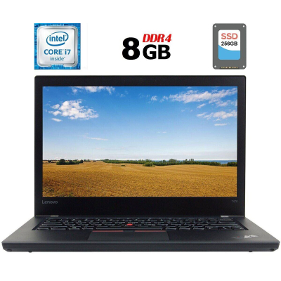 БУ Ноутбук Ноутбук Lenovo ThinkPad T470 / 14" (1920x1080) IPS / Intel Core i7-6600U (2 (4) ядра 2.6 - 3.4 GHz) / 8 GB DDR4 / 256 GB SSD / Intel HD Graphics 520 / WebCam / Fingerprint / HDMI / Две АКБ / Windows 10 лицензия