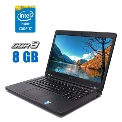 БУ Ноутбук Ноутбук Dell Latitude E5450 / 14" (1366x768) TN / Intel Core i7-5600U (2 (4) ядра по 2.6 - 3.2 GHz) / 8 GB DDR3 / 256 GB SSD / Intel HD Graphics 5500 / WebCam 