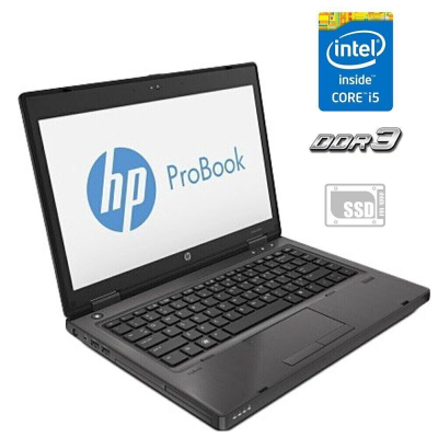 БУ Ноутбук Ноутбук Б-клас HP ProBook 6470b / 14" (1366x768) TN / Intel Core i5 - 3210M (2 (4) ядра по 2.5-3.1 GHz) / 4 GB DDR3 / 120 GB SSD / Intel HD Graphics 4000 / WebCam