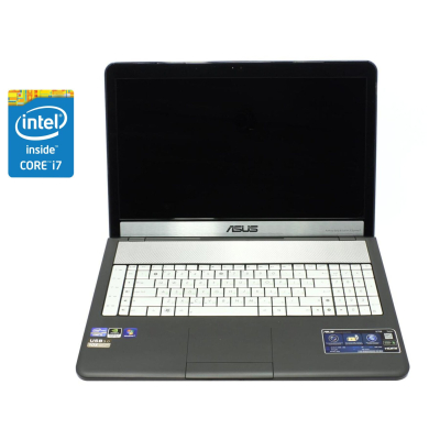 БУ Ноутбук Ноутбук Asus N75S / 17.3" (1366x768) TN / Intel Core i7-2670QM (4 (8) ядра по 2.2 - 3.1 GHz) / 8 GB DDR3 / 240 GB SSD / Intel HD Graphics 3000 / WebCam / Win 10 Pro