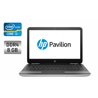 БУ Ноутбук Ноутбук Б-класс HP Pavilion 14 al061nr / 14" (1366x768) TN / Intel Core i3-6100U (2 (4) ядра по 2.3 GHz) / 8 GB DDR4 / 240 GB SSD / Intel HD Graphics 520 / WebCam / Windows 10
