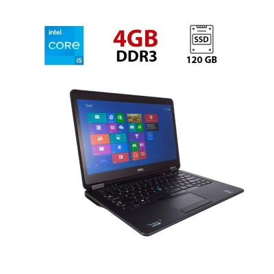 БУ Ноутбук Ультрабук Dell Latitude E7440 / 14" (1366x768) TN / Intel Core i5-4300U (2 (4) ядра по 1.9 - 2.9 GHz) / 4 GB DDR3 / 120 GB SSD / Intel HD Graphics 4400 / WebCam