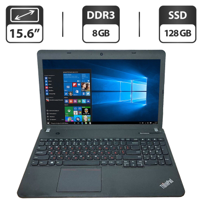 БУ Ноутбук Ноутбук Lenovo ThinkPad E540 / 15.6" (1366x768) TN / Intel Core i3-4000M (2 (4) ядра по 2.4 GHz) / 8 GB DDR3 / 128 GB SSD / Intel HD Graphics 4600 / WebCam / DVD-ROM / HDMI