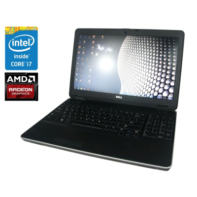 БУ Ноутбук Ігровий ноутбук Dell Latitude E6540/ 15.6 " (1920x1080) TN / Intel Core i7-4800MQ (4 (8) ядра по 2.7 - 3.7 GHz) / 8 GB DDR3 / 256 GB SSD / AMD Radeon HD 8790M, 2 GB GDDR5, 128-bit / WebCam / DVD-ROM / Win 10 Pro