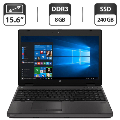 БУ Ноутбук Ноутбук Б-класс HP ProBook 6560b / 14" (1366x768) TN / Intel Core i5-2520M (2 (4) ядра по 2.5 - 3.2 GHz) / 8 GB DDR3 / 240 GB SSD / Intel HD Graphics 3000 / DVD-ROM / VGA