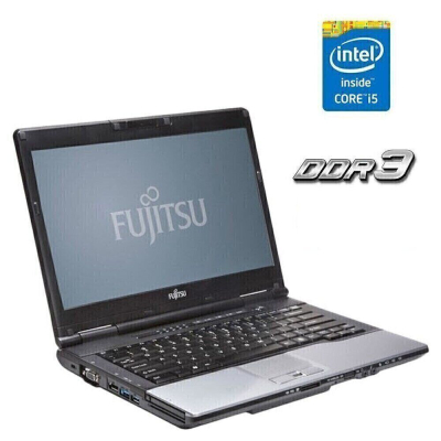 БУ Ноутбук Ноутбук Fujitsu Lifebook S752 / 14" (1366x768) TN / Intel Core i5-3340M (2 (4) ядра по 2.7 - 3.4 GHz) / 4 GB DDR3 / 120 GB SSD / Intel HD Graphics 4000 / WebCam